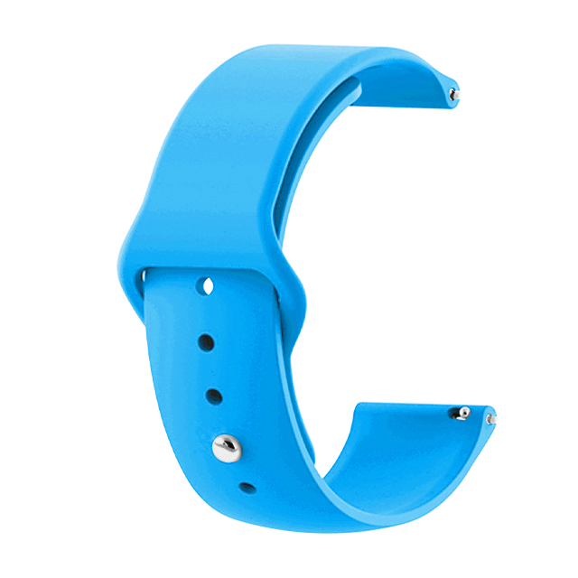 Strap for Smart Watch 18mm, Silicone Simple Strap, silicon /blue/