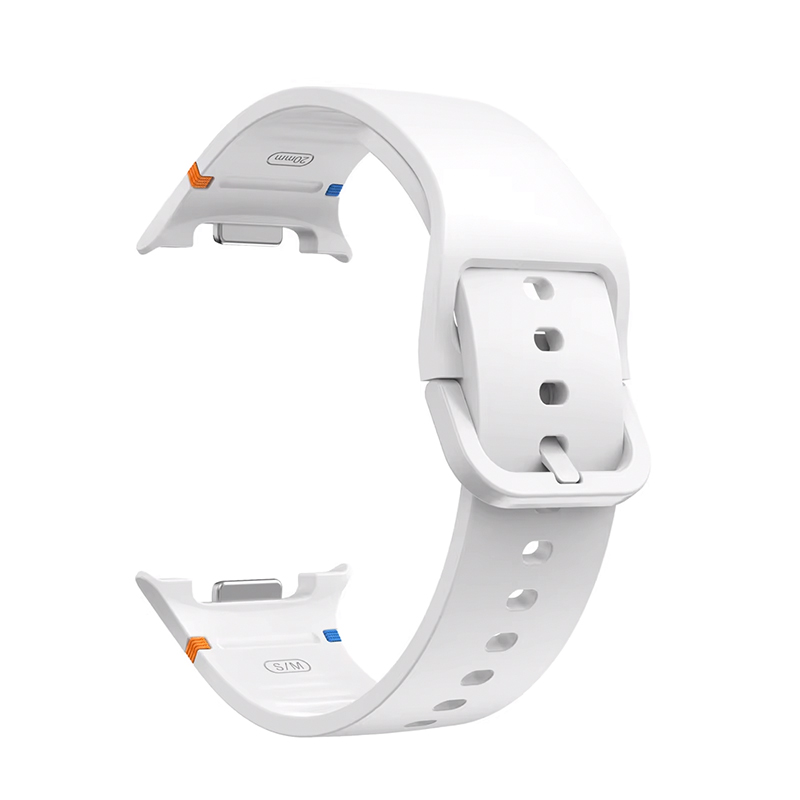 Каишка за Samsung Watch 8, Sport Band, силиконова /бяла/