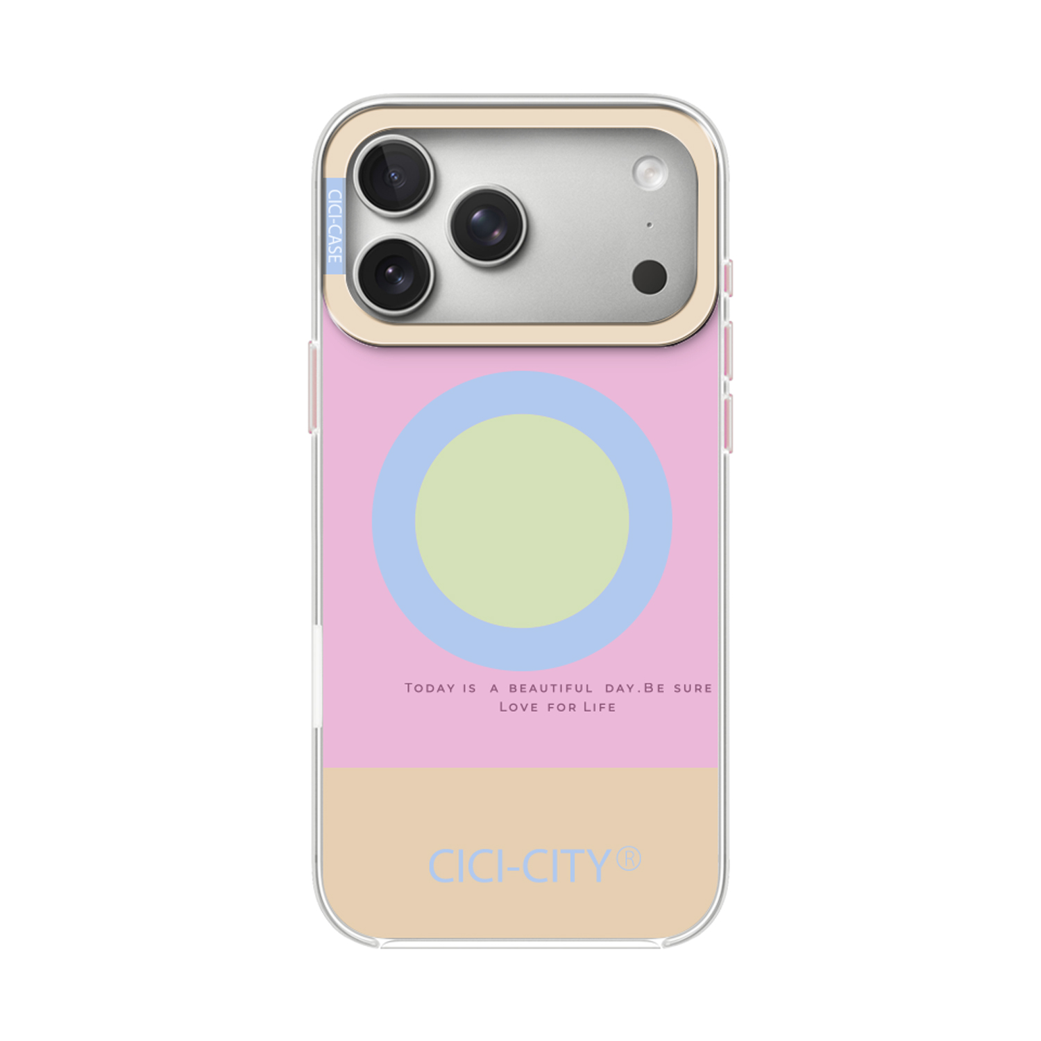 Калъф CiCi Candy Pastel Apple iPhone 16 /розово-жълт/
