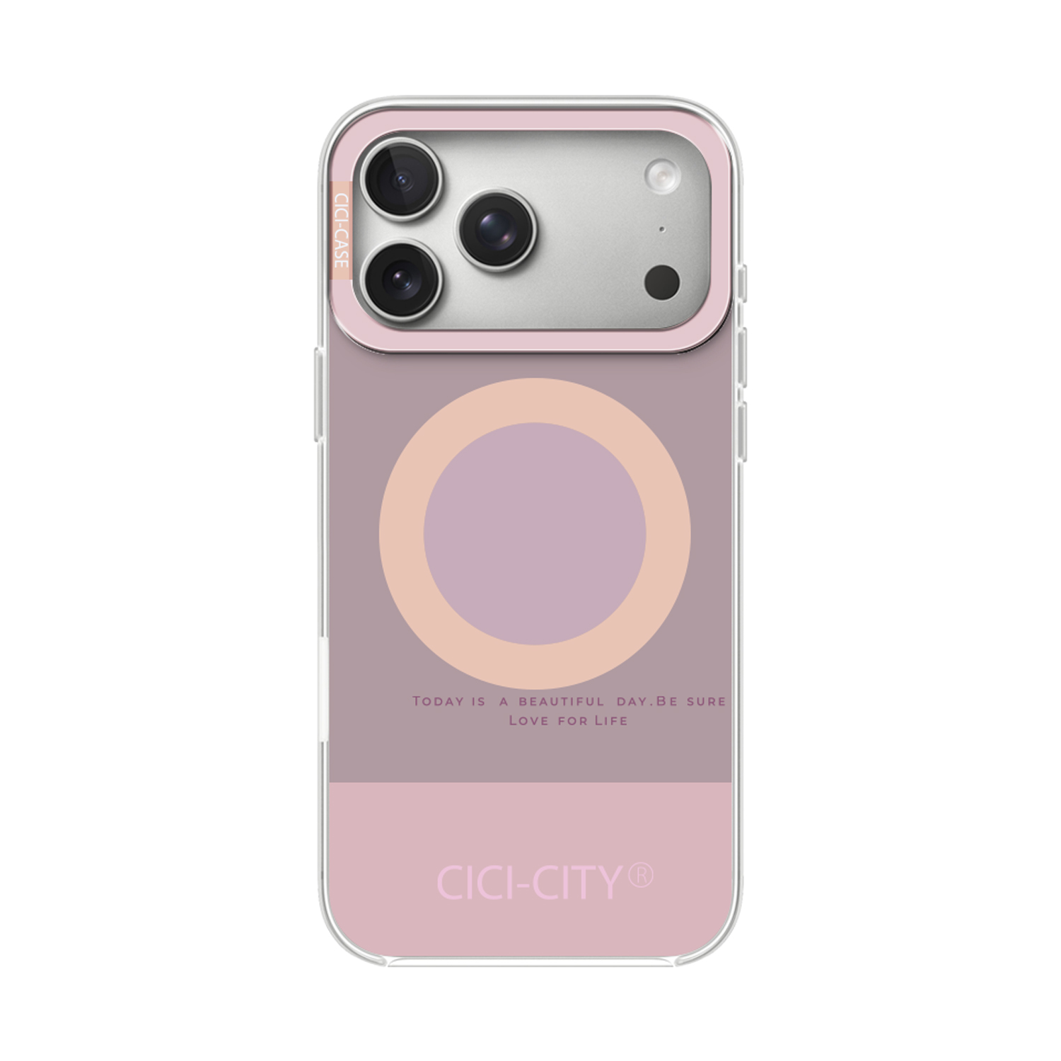 Калъф CiCi Candy Pastel Apple iPhone 16 /лилаво-пудра/