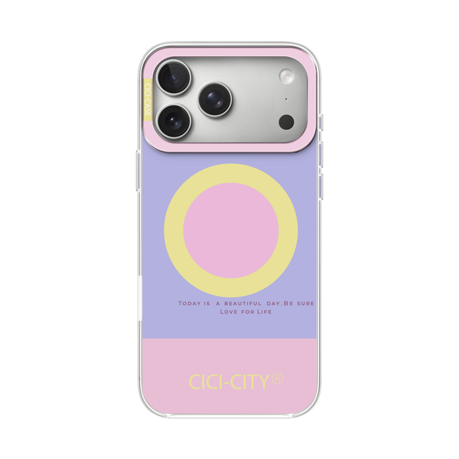 Калъф CiCi Candy Pastel Apple iPhone 16 /лилав-розов/