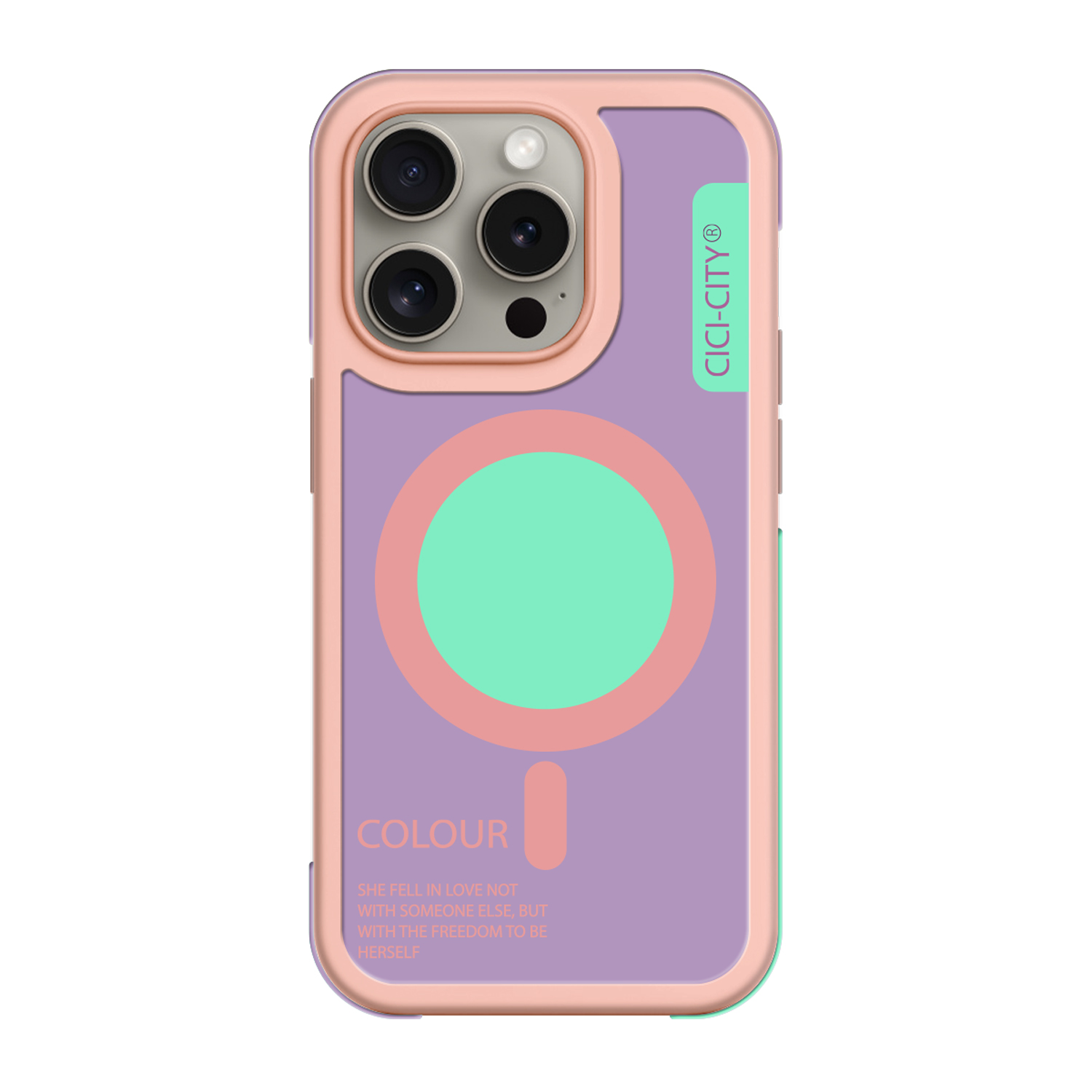 Калъф CiCi Color Bumper Apple iPhone 13/14 /розово-лилав/