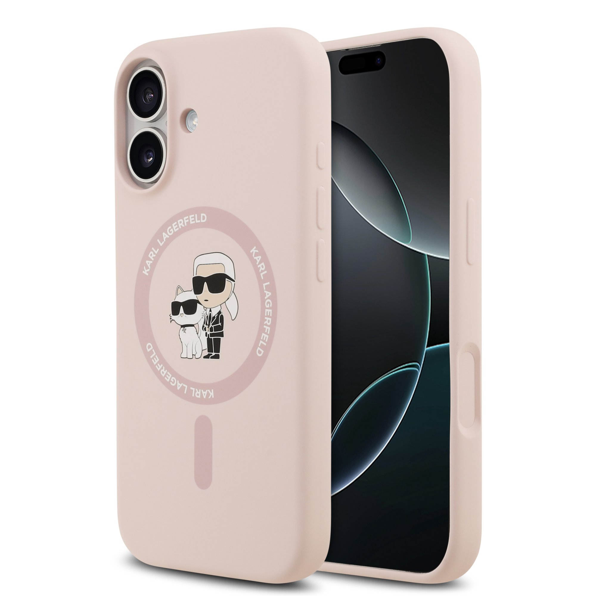 Karl Lagerfeld Калъф Apple iPhone 17, Liquid Silicone K/C MagSafe /розов/ - KLHMP17SSCMKCRHP