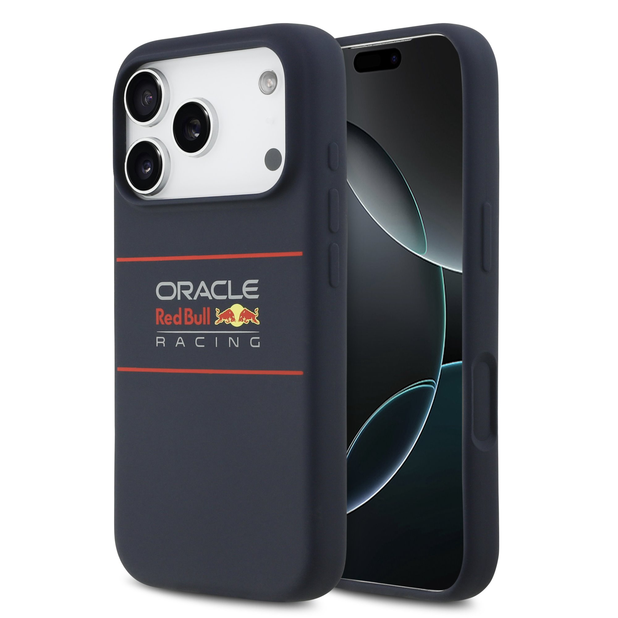 Red Bull Case Apple iPhone 17 Pro, Silicone Horizontal Logo MagSafe, blue - RBHMP17L24SIHSRV