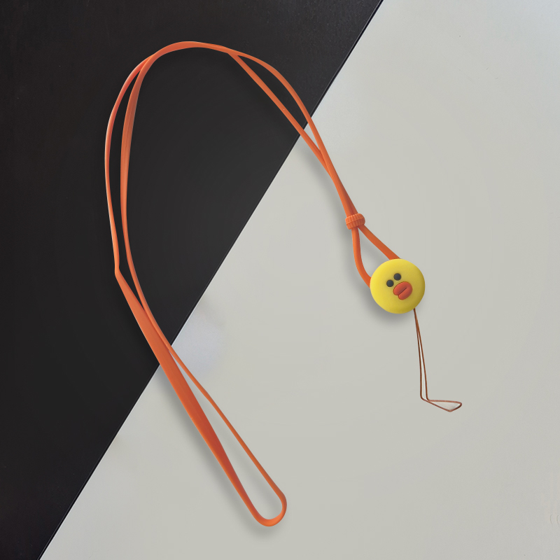 Аксесоар/ Връзка 2in1 Soft lanyard rope /жълто пате/