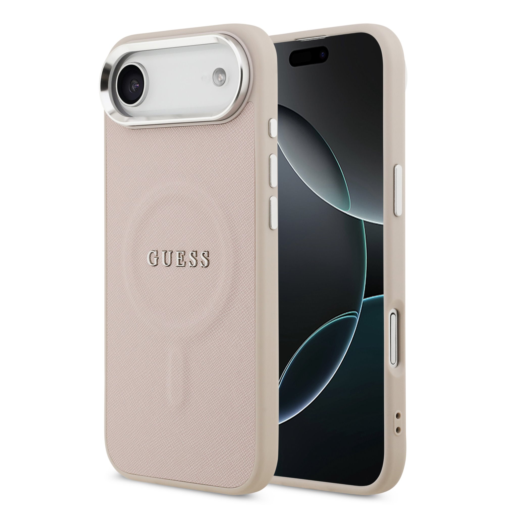 GUESS Калъф Apple iPhone 17 Air, PU Saffiano MagSafe, розов - GUHMP17MPSAREGSP