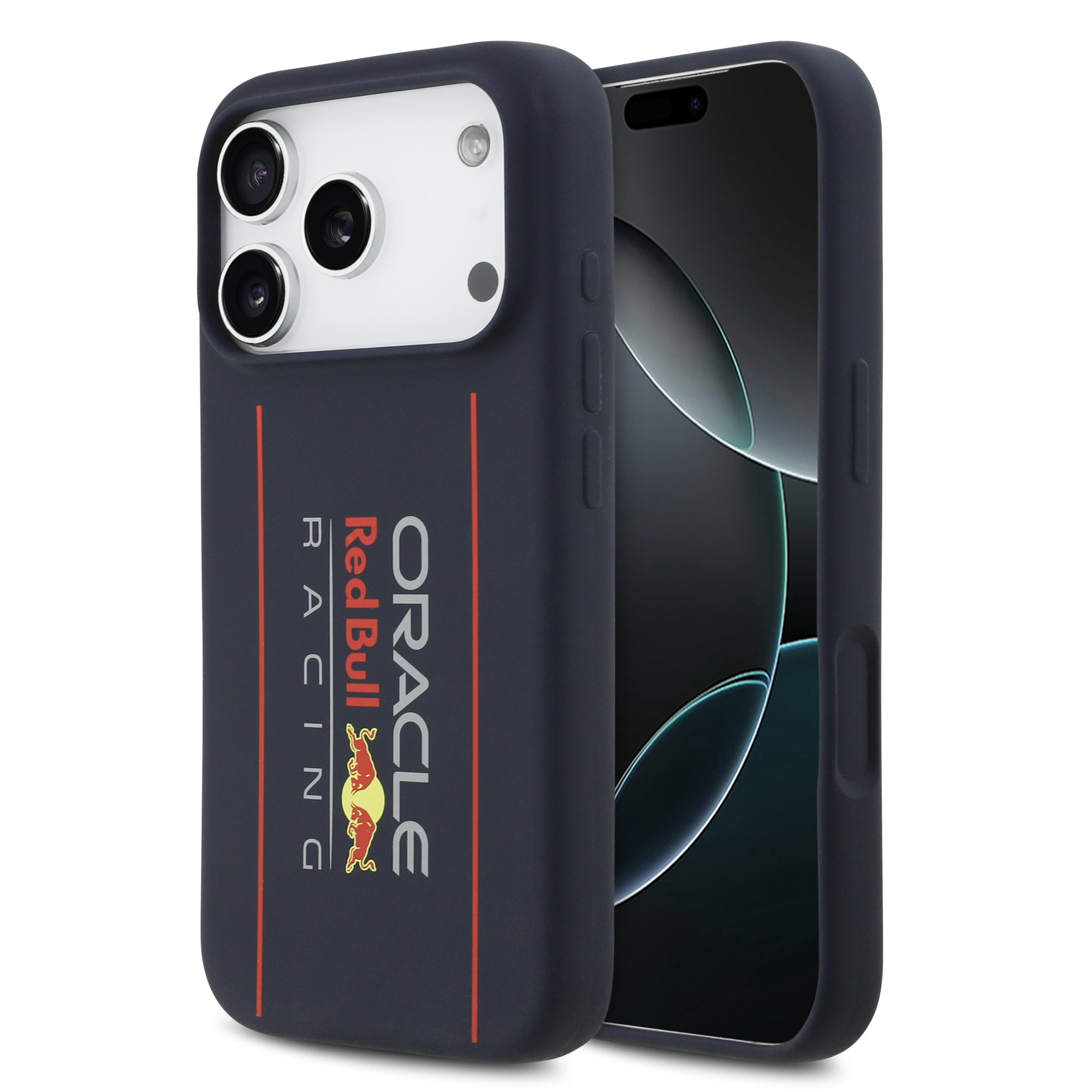 Калъф Red Bull RBHMP17X24SIOLRV Apple iPhone 17 Pro Max Silicone Vertical Logo MagSafe Navy