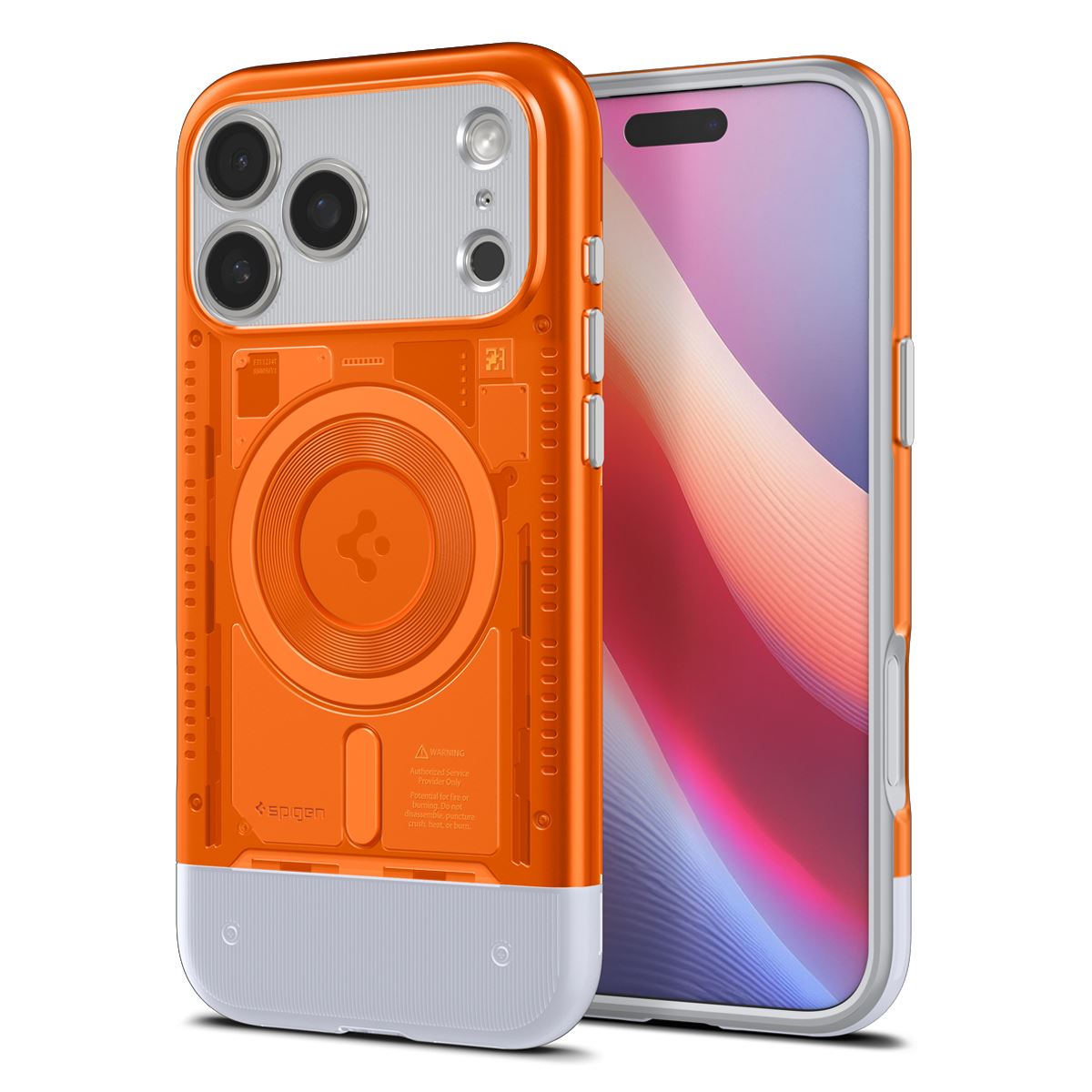 Калъф SPIGEN Classic C1 Apple iPhone 17 Pro Max, MagSafe - ACS10296 /мандарина/