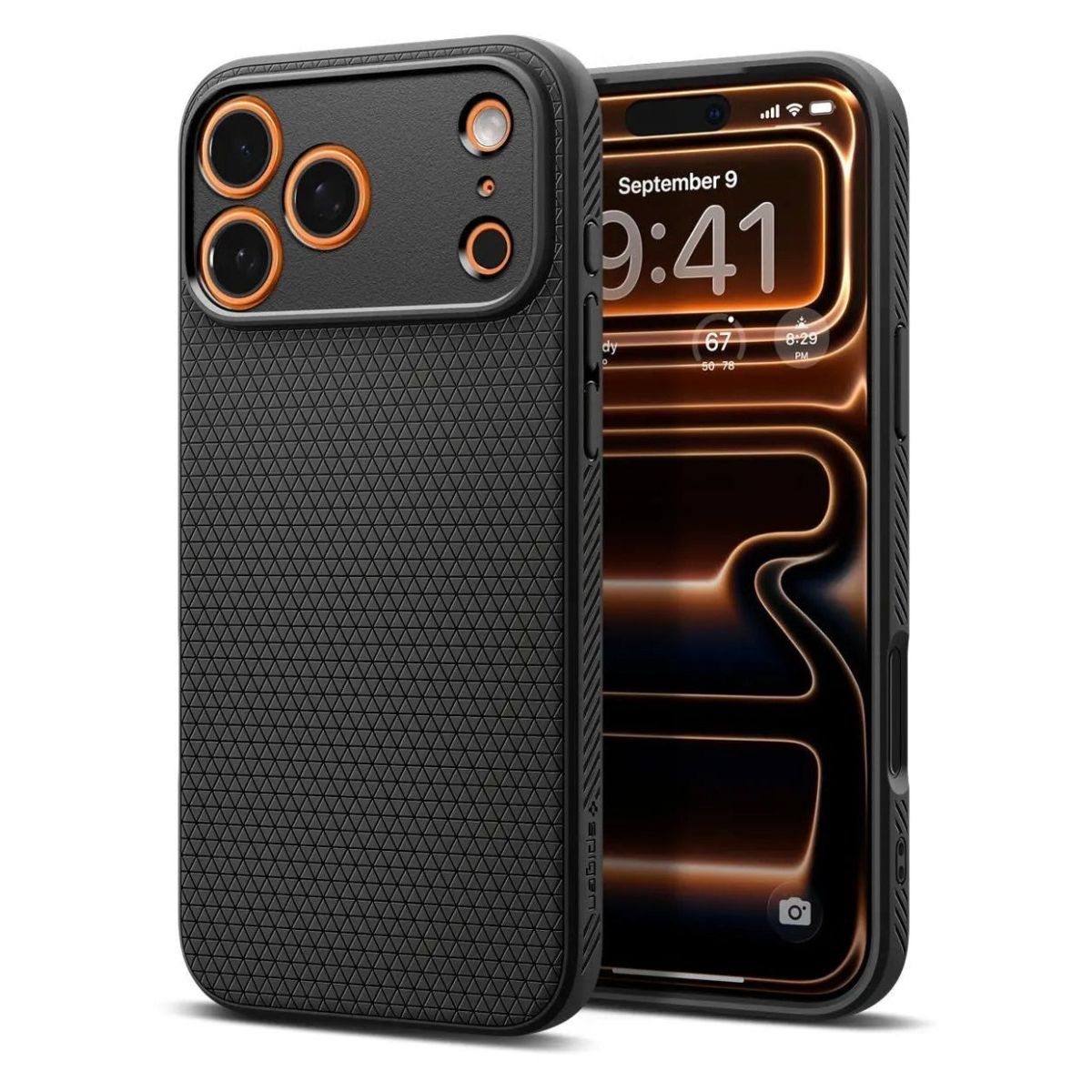 Калъф SPIGEN Liquid Air Apple iPhone 17 Pro Max /черен мат/ - ACS10265
