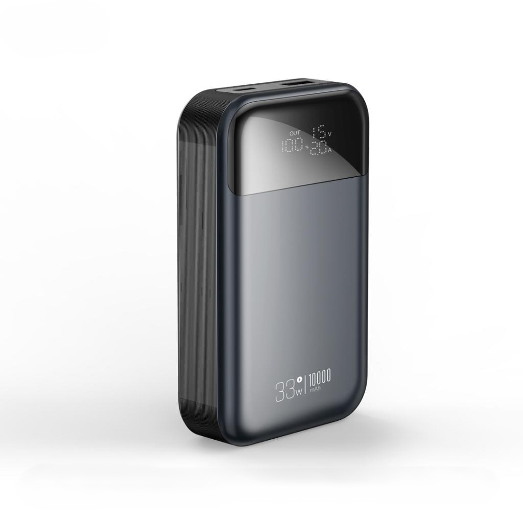 XO Power Bank 10000 mAh, 33W, черен - PR232