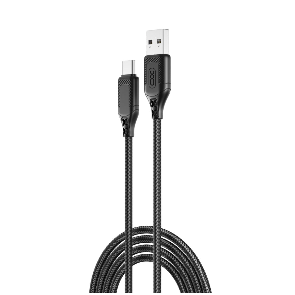 XO Кабел USB-A - Type-C, 1м, 2.4A,черен - NB235