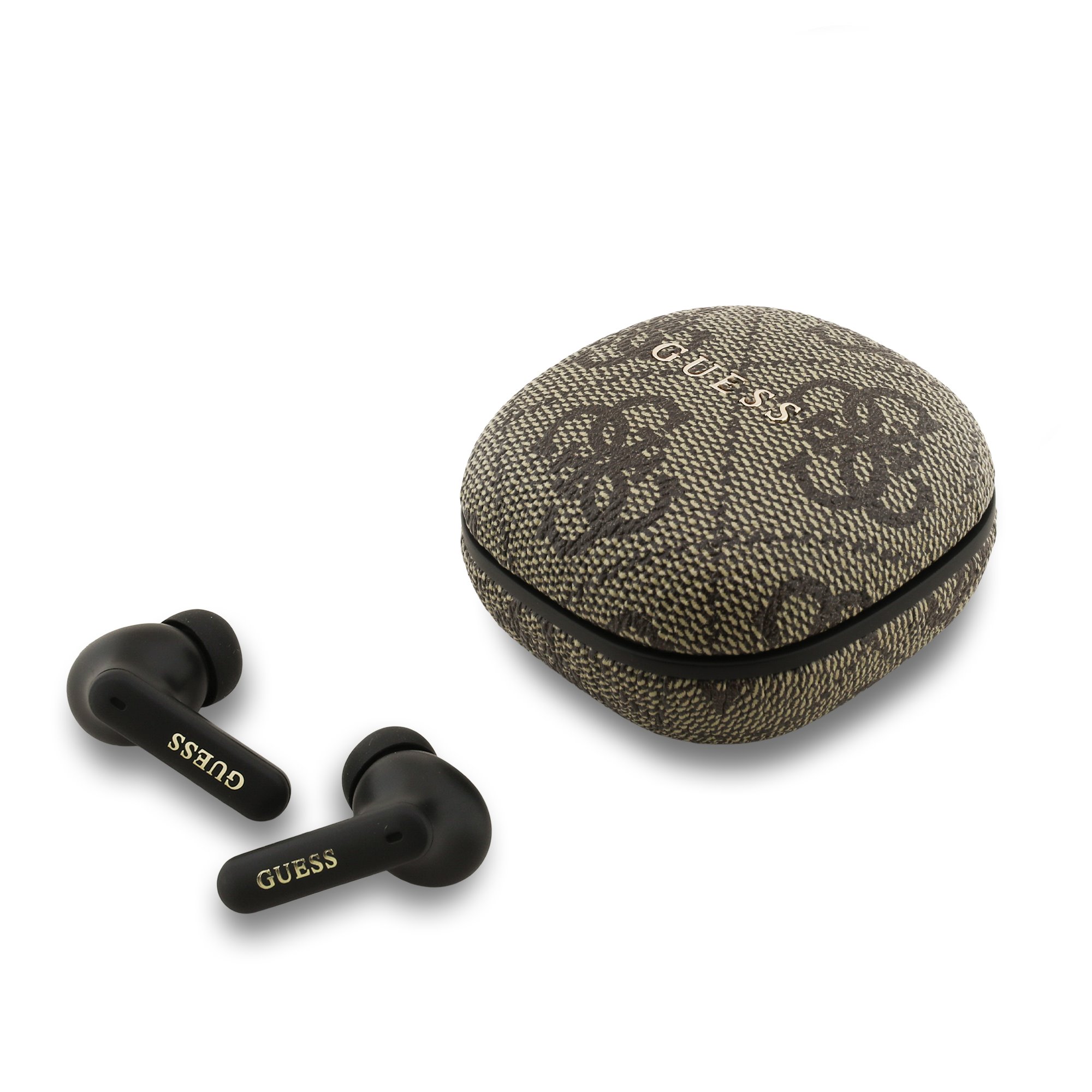 GUESS Bluetooth  HF PU 4G Script Logo ENC TWS /кафяв/ - GUTWST3P4EGW