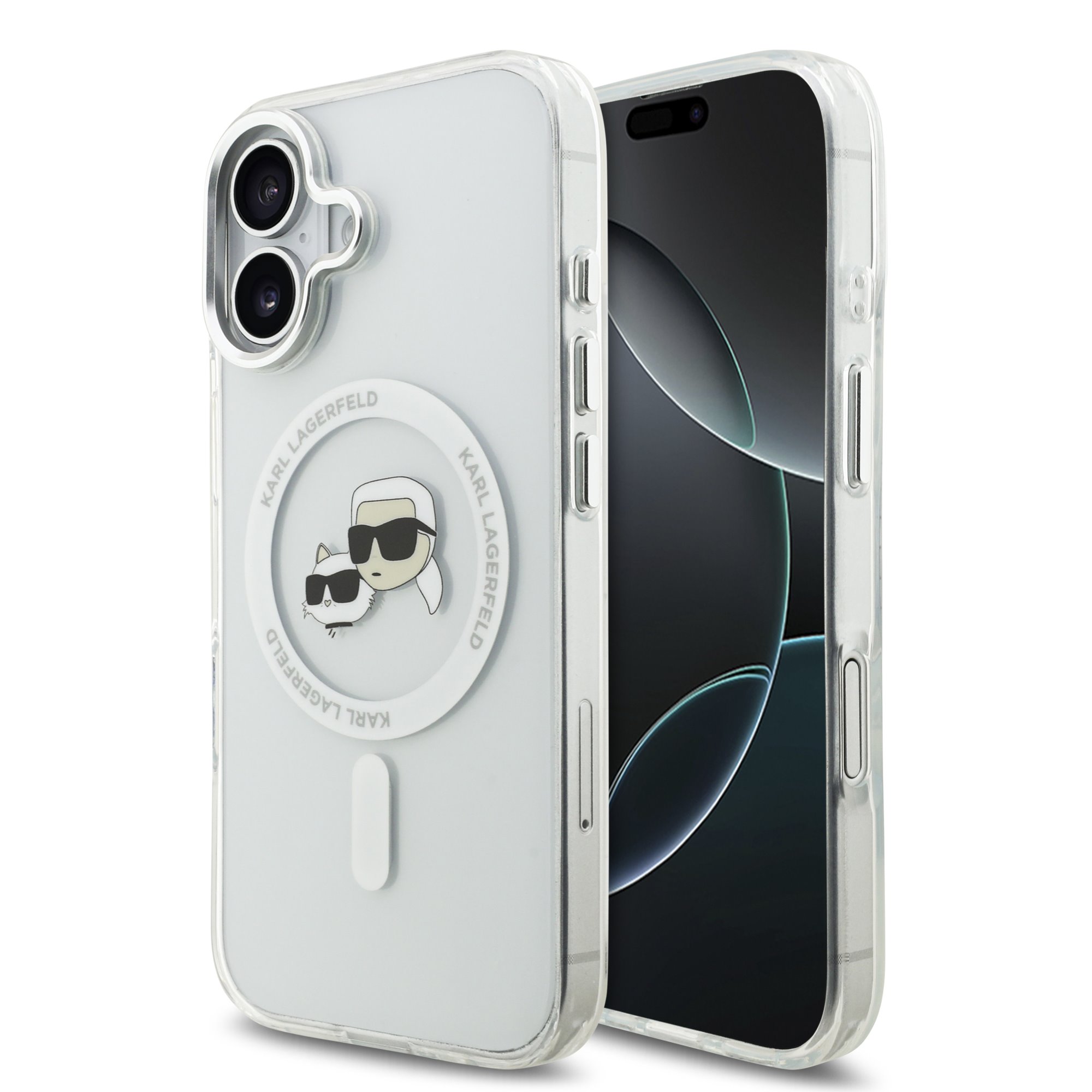 <img src='https://cdn.omax.bg/images/products/resized/6/1/5/1/5/c/omax.bg-karl-lagerfeld-iml-k-ch-heads-metal-frame-magsafe-case-for-iphone-17-transparent.jpg' style='width:200px;'> Karl Lagerfeld Калъф Apple iPhone 17 Air, IML K/C Heads Metal Frame MagSafe /прозрачен/ - KLHMP17MHLSKCH