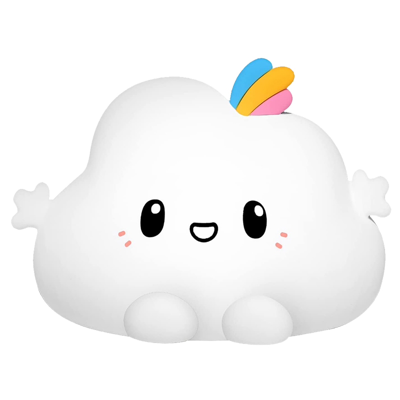 Nimbo Нощна лампа Cloud, PAT, colorful, USB, timer /бяла/