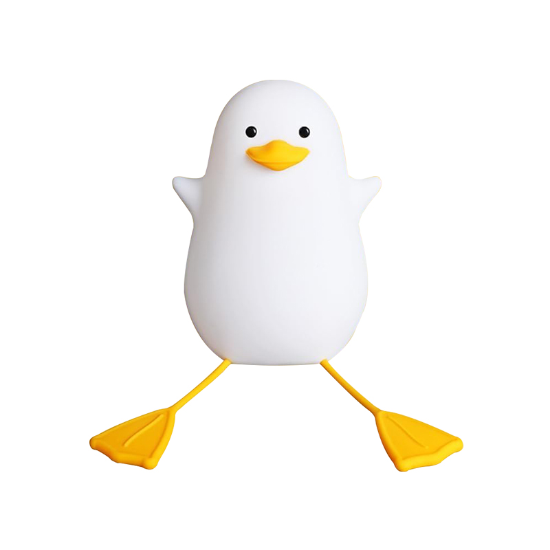 Nimbo Нощна лампа Silicone Long-legged duckling, PAT, 3-whites, USB, timer /бяла/