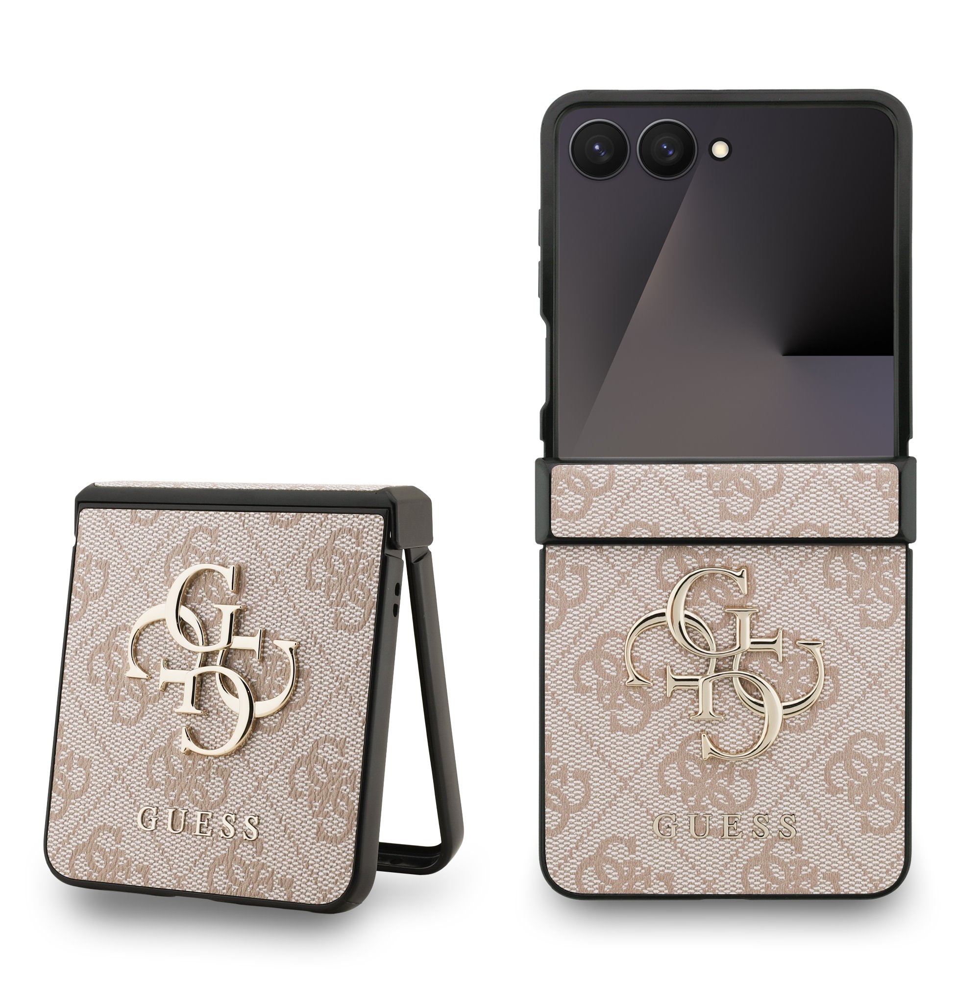 GUESS Калъф Samsung Z Flip 7, PU 4G Metal Logo, розов - GUHCZF74GMGPI