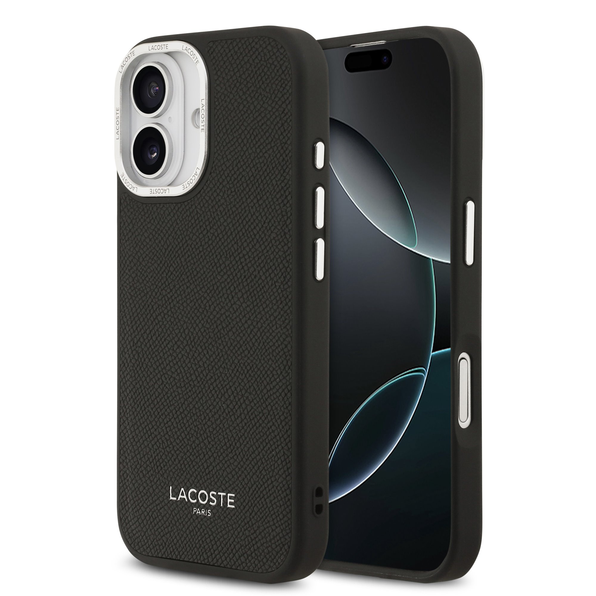 LACOSTE Калъф Apple iPhone 17, PU Leather Champs Elysees MagSafe /черен/ - LCHMP17SPCESK