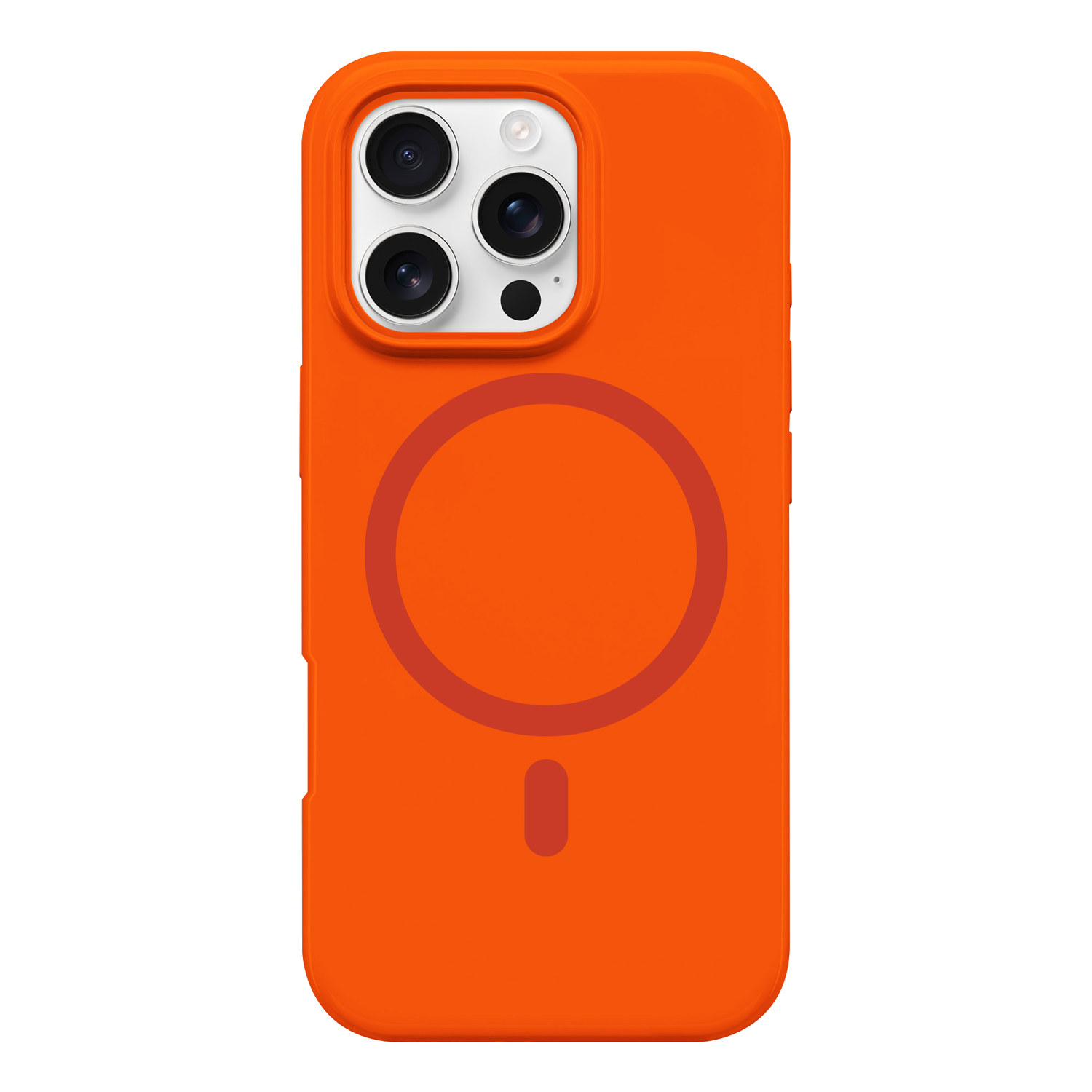 NORDIC Калъф Liquid Silicone Apple iPhone 17 Pro Max, MagSafe /Sunset flame/