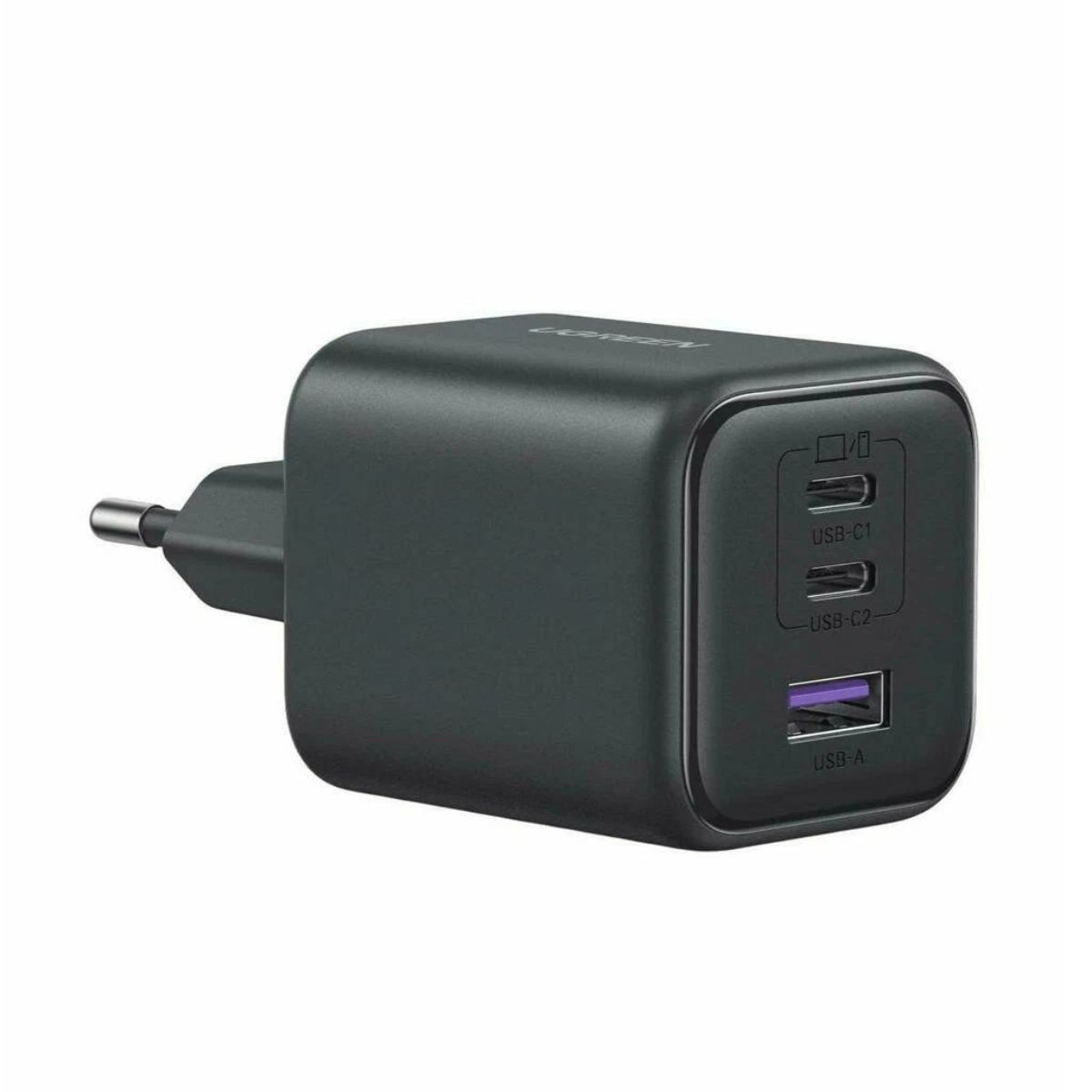 UGREEN 220V 45W, USB-A + 2xUSB-C, GaN /черен/ - X527 / 65156B