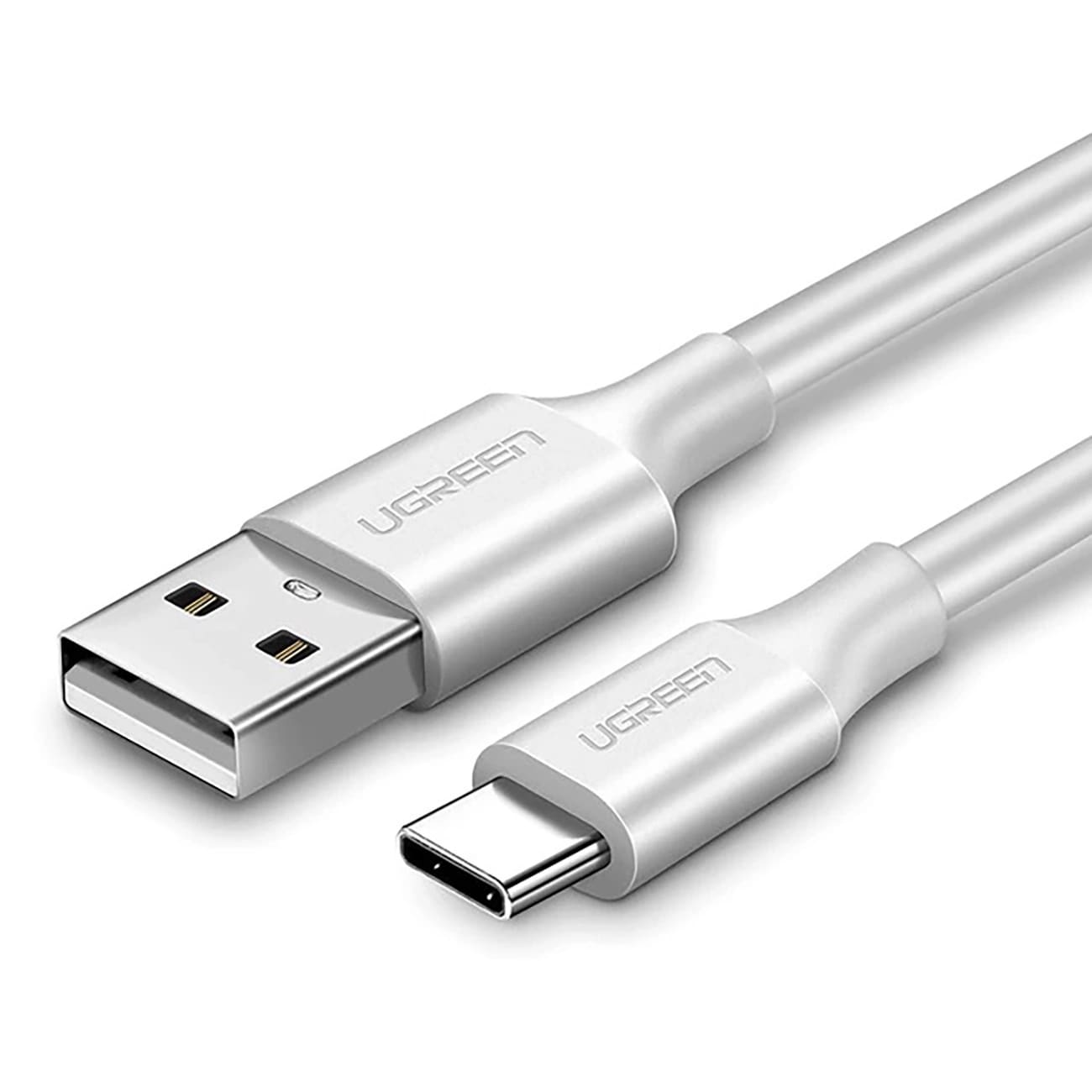  UGREEN Кабел USB-A-Type-C, 2м, 3A, Nickel plating /бял/ - US287 / 60123