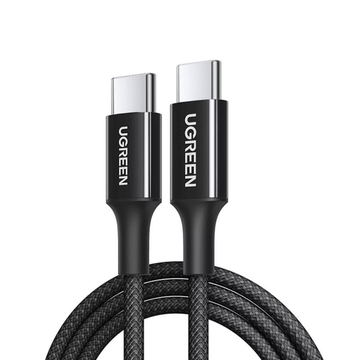 UGREEN Кабел Type-C - Type-C, 1м, 60W, Fast data braided /черен/ - L501 / 35254