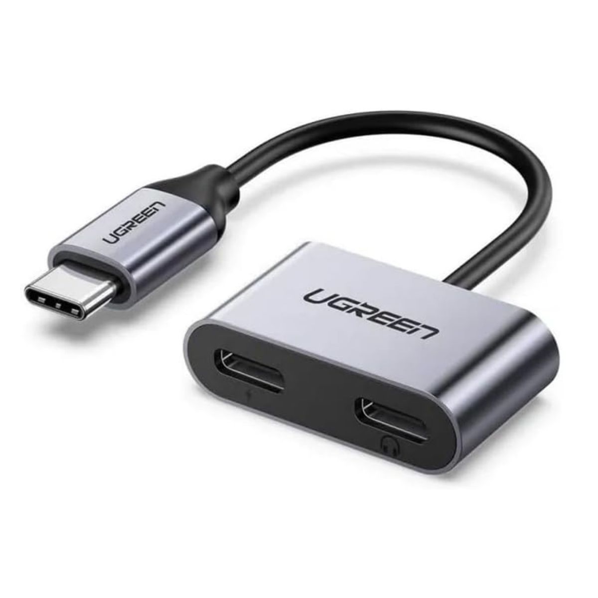 UGREEN Преходник Адаптер 2-в-1 от Type-C към 2xUSB-C /сив/ - CM232 / 60165