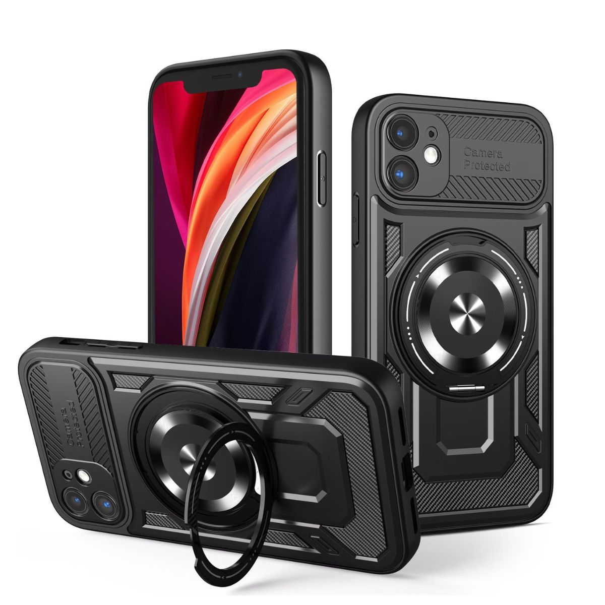  Калъф ARMOR MagRing Apple iPhone 16 Pro Max /черен/