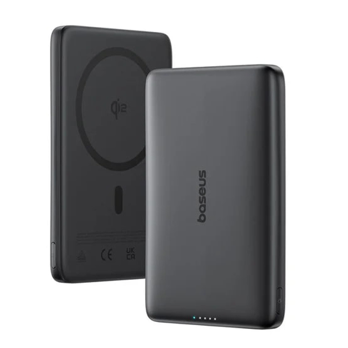 BASEUS Power Bank 10000 mAh 27W, PicoGo AM41 Ultra-slim Qi2 Magnetic /черен/ - E0027201