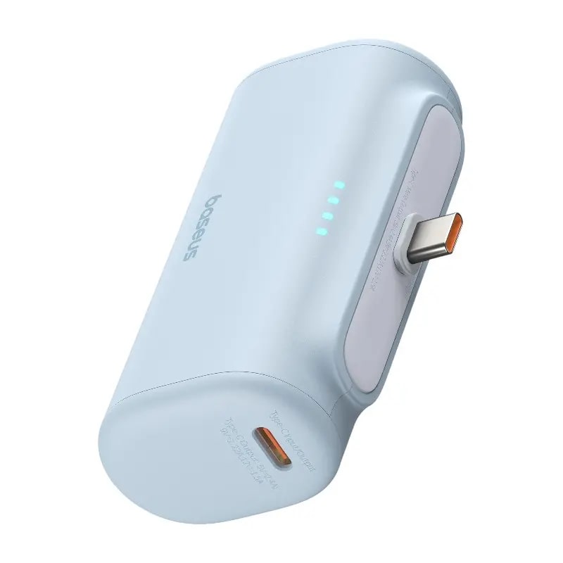 BASEUS Power Bank 5000 mAh 20W Lightning + USB-C /син/ - P10068307413-00