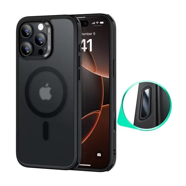 ESR Калъф Classic Hybrid iPhone 16 Pro Max, MagSafe + Camera control cover /черен/