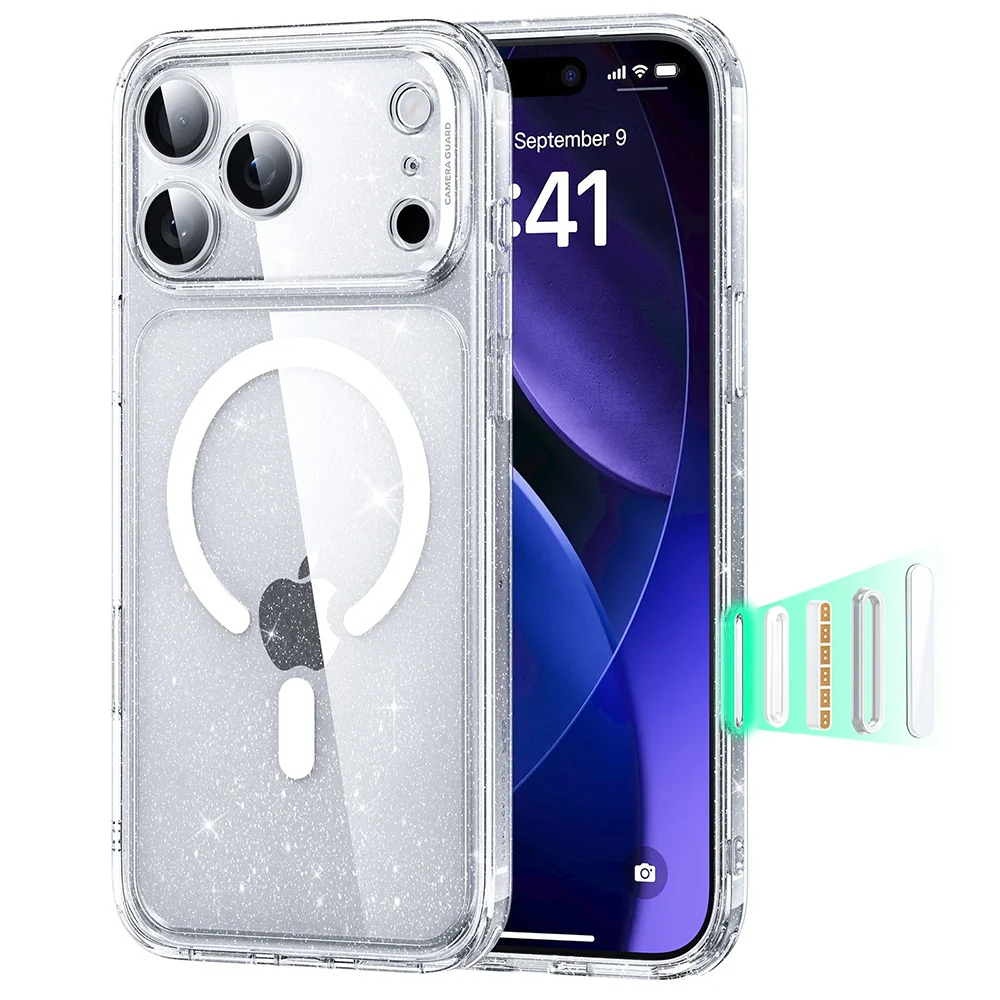 ESR Калъф Classic Hybrid iPhone 17 Pro, MagSafe + Camera control cover /блестящ/ Amazon pack