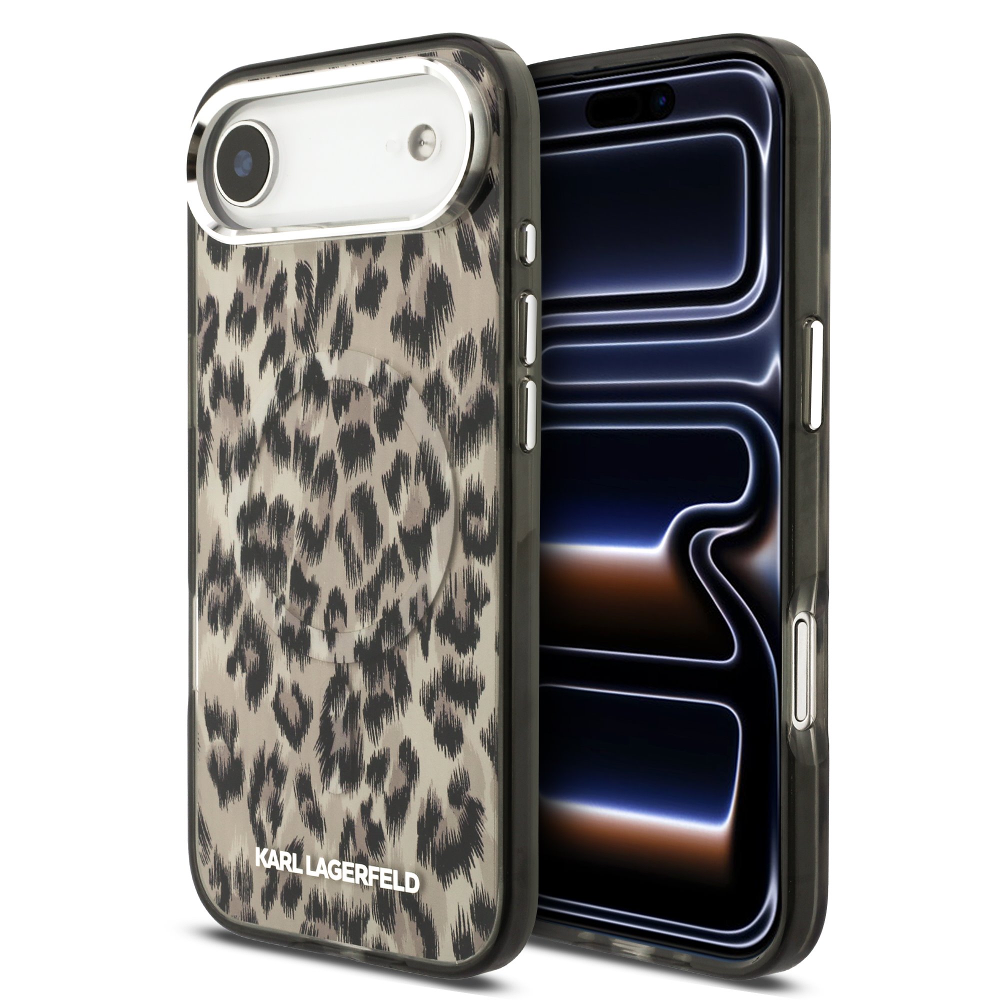 Karl Lagerfeld Калъф Apple iPhone 17 Air, IML Leopard MagSafe /кафяв/ - KLHMP17MHDLEOICW