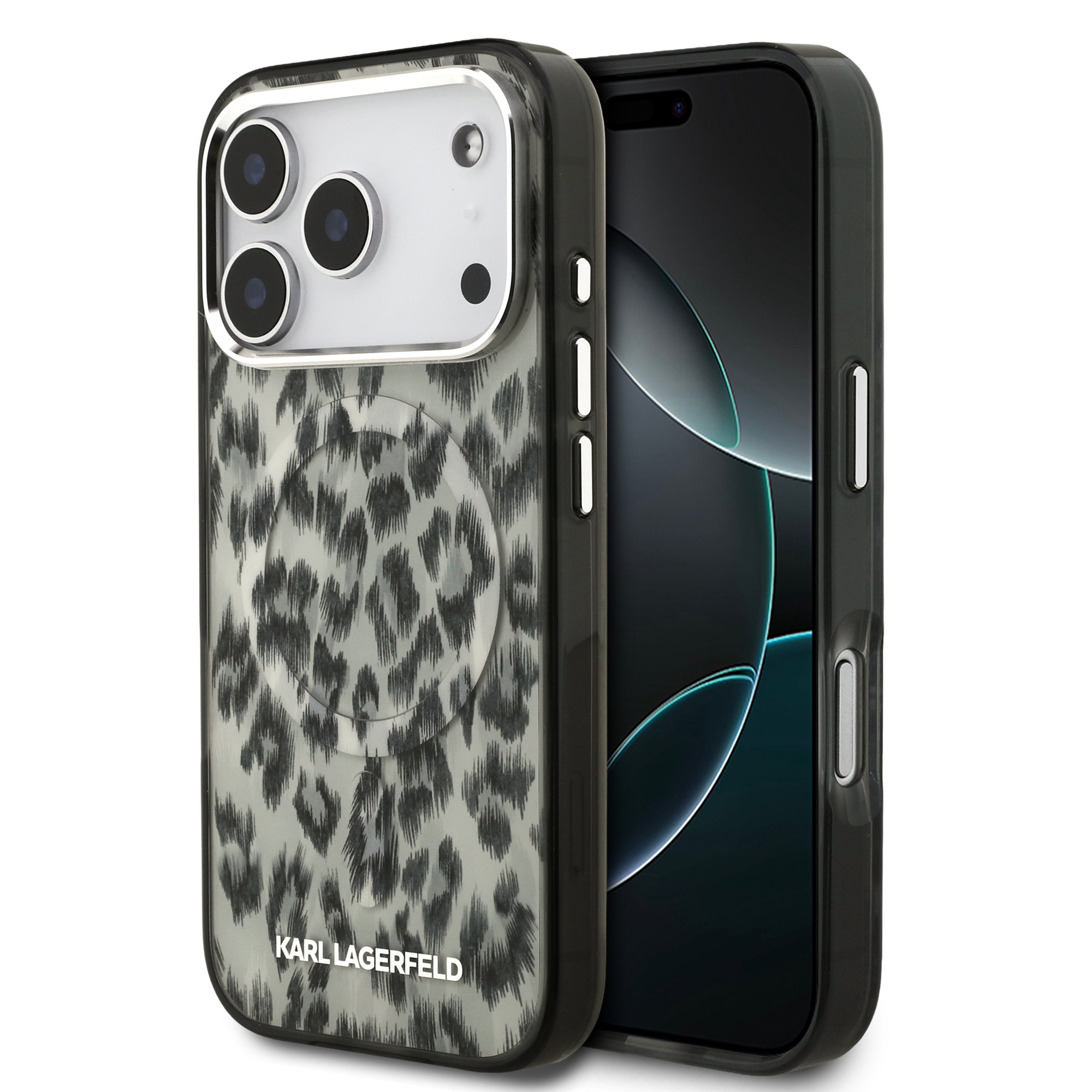 Karl Lagerfeld Калъф Apple iPhone 17 Pro Max, IML Leopard MagSafe /кафяв/ - KLHMP17XHDLEOICW