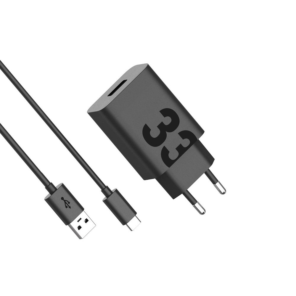 Motorola 220V 33W, USB-A, TurboPower MC-332L + кабел A-C, /черен/