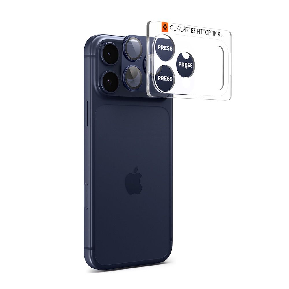 SPIGEN Camera Glass Optic Pro XL Glass tR.Ez Fit Apple iPhone 17 Pro Max / син/ - AGL10651