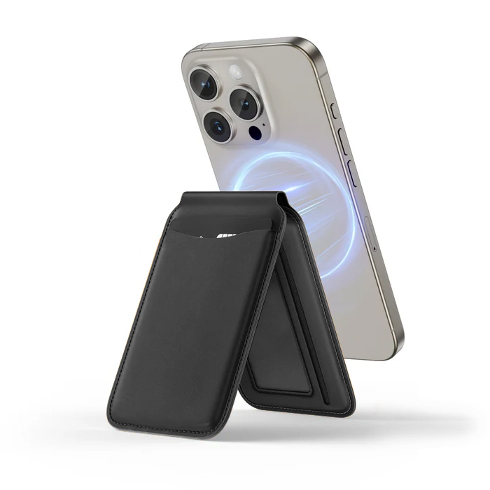 Калъф за карти Folding wallet cardslot, MagSafe /черен/ 