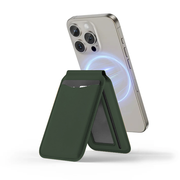 Калъф за карти Folding wallet cardslot, MagSafe /тъмнозелен/ 