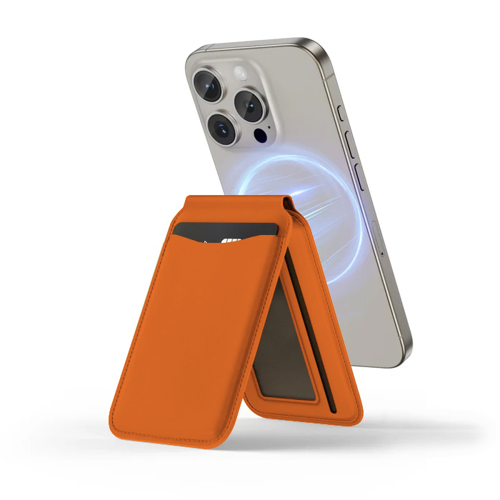 Калъф за карти Folding wallet cardslot, MagSafe /оранжев/ 