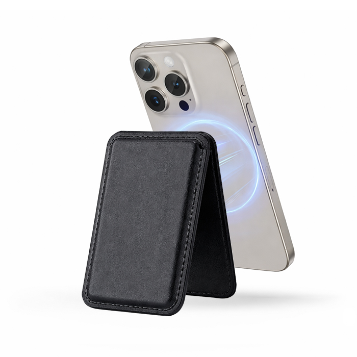 Калъф за карти Vertical stand wallet cardslot, MagSafe /черен/ 