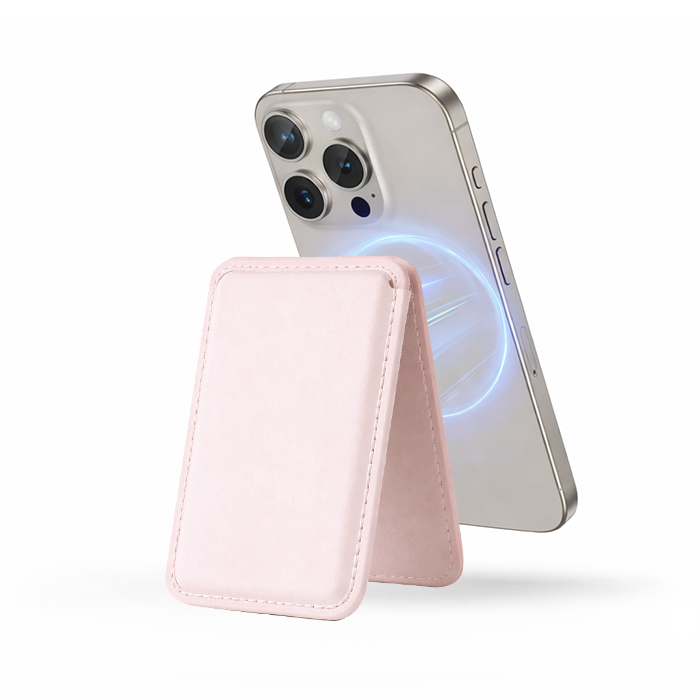 Калъф за карти Vertical stand wallet cardslot, MagSafe /розов/ 