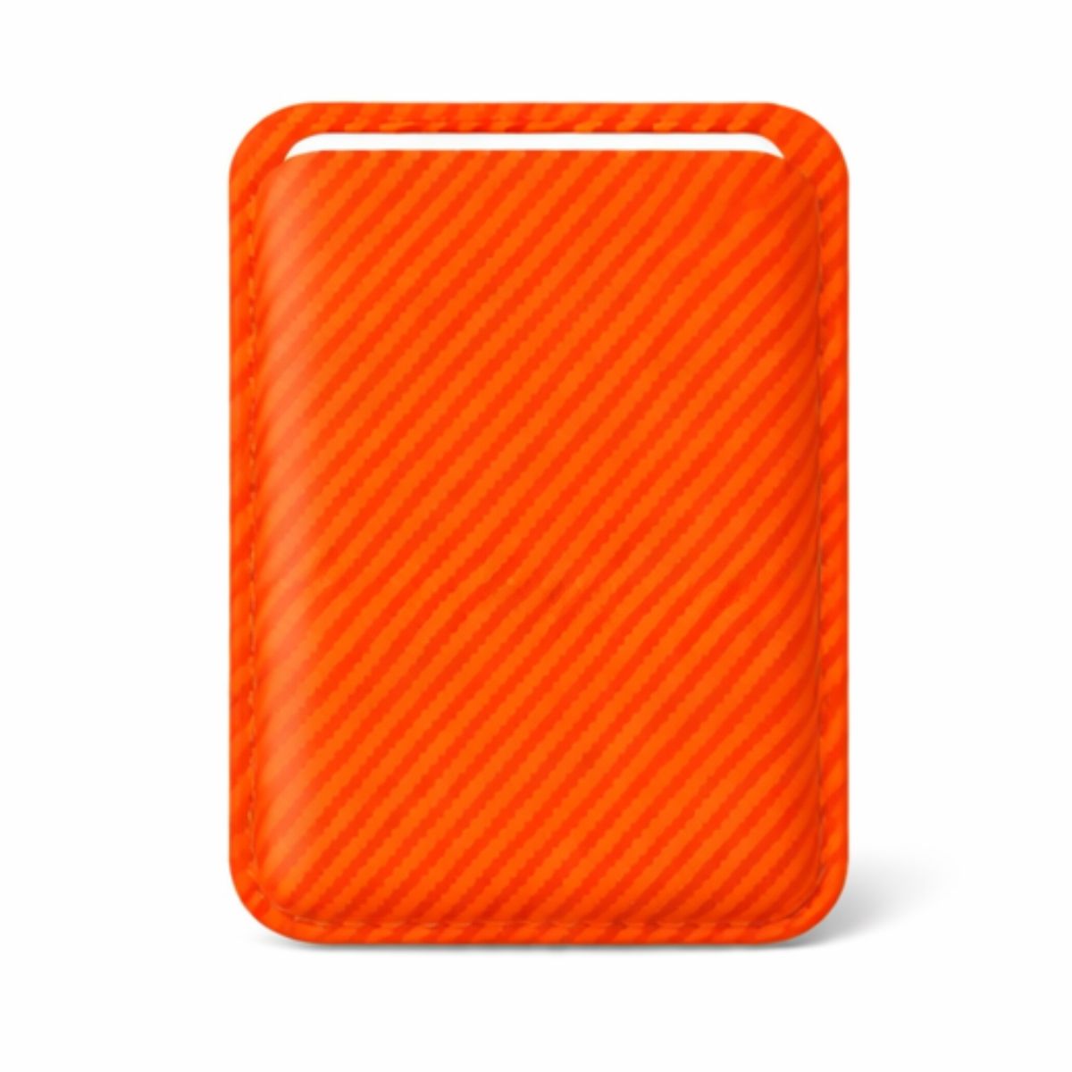 Калъф за карти Carbon fiber cardslot, MagSafe /оранжев/ 