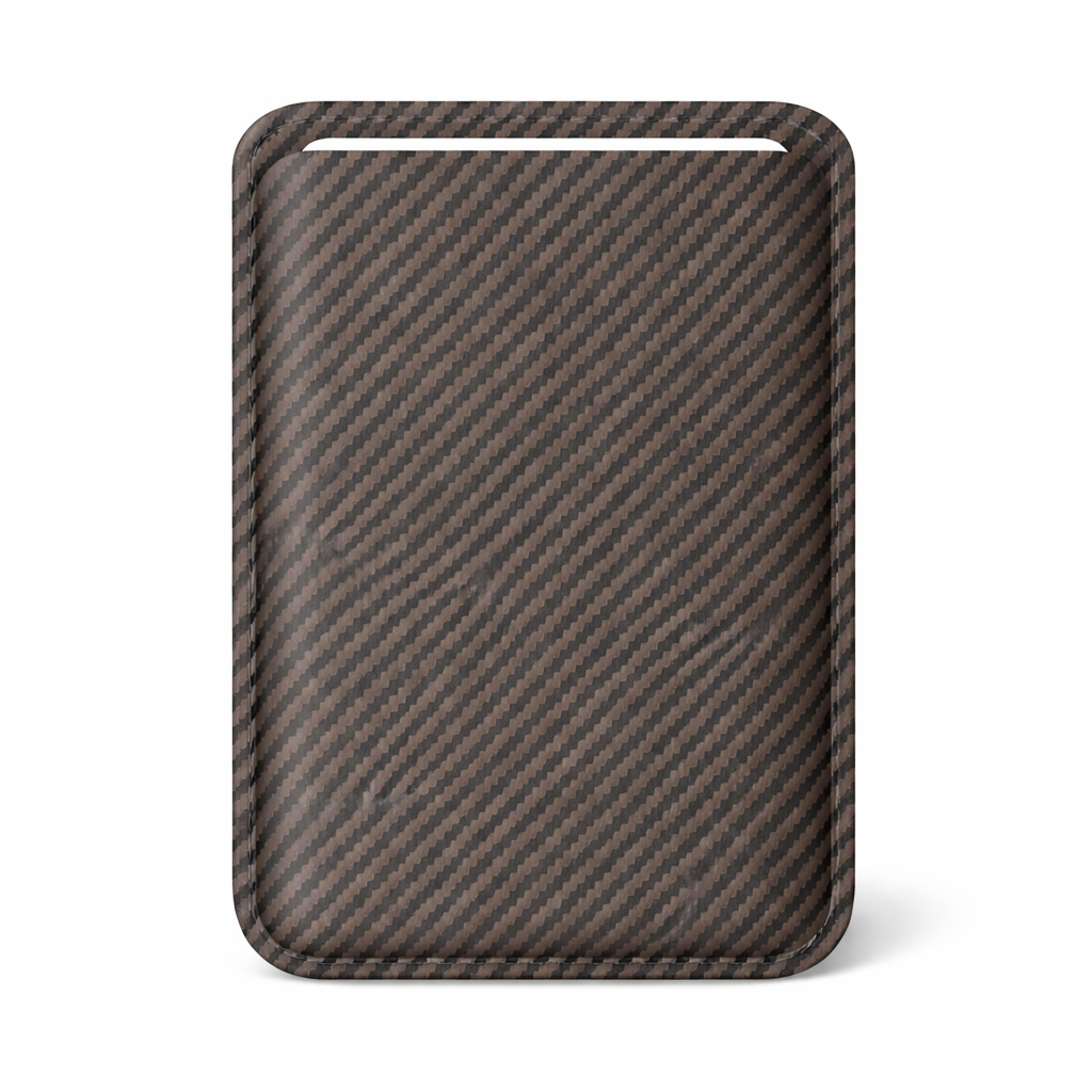 Калъф за карти Carbon fiber cardslot, MagSafe /сив/ 