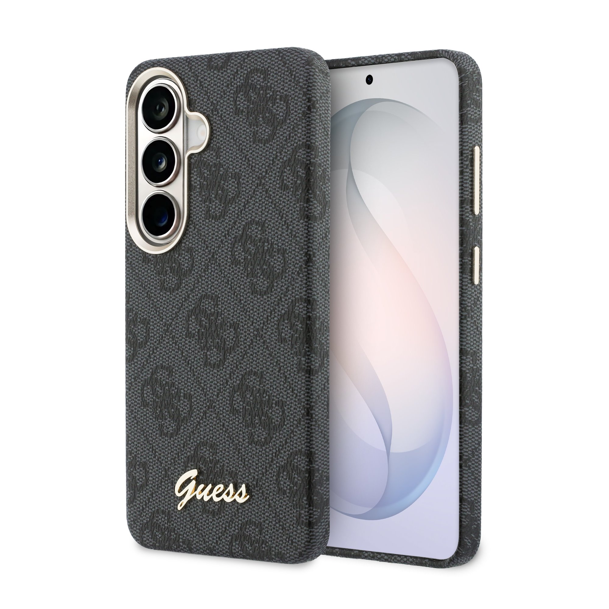 GUESS Калъф Samsung S26, PU 4G Script Metal Logo MagSafe /черен/ - GUHMS26S5P4FWMSK