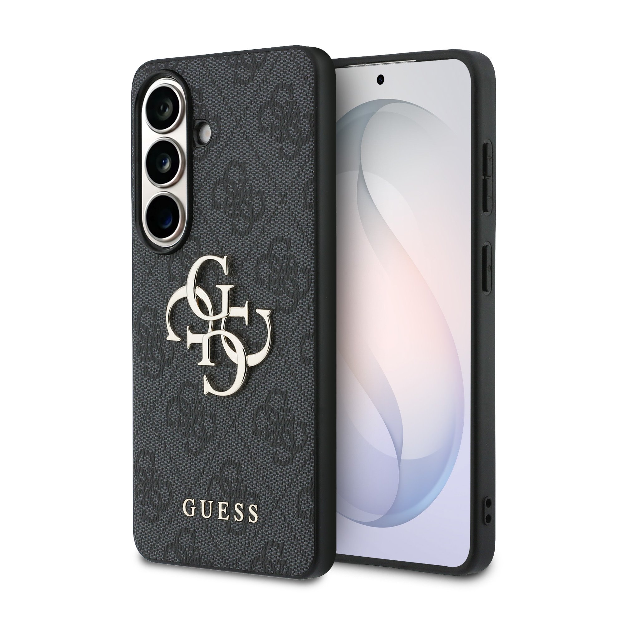 GUESS Калъф Samsung S26 Plus, PU 4G Metal Logo /сив/ - GUHCS26M4GMGGR