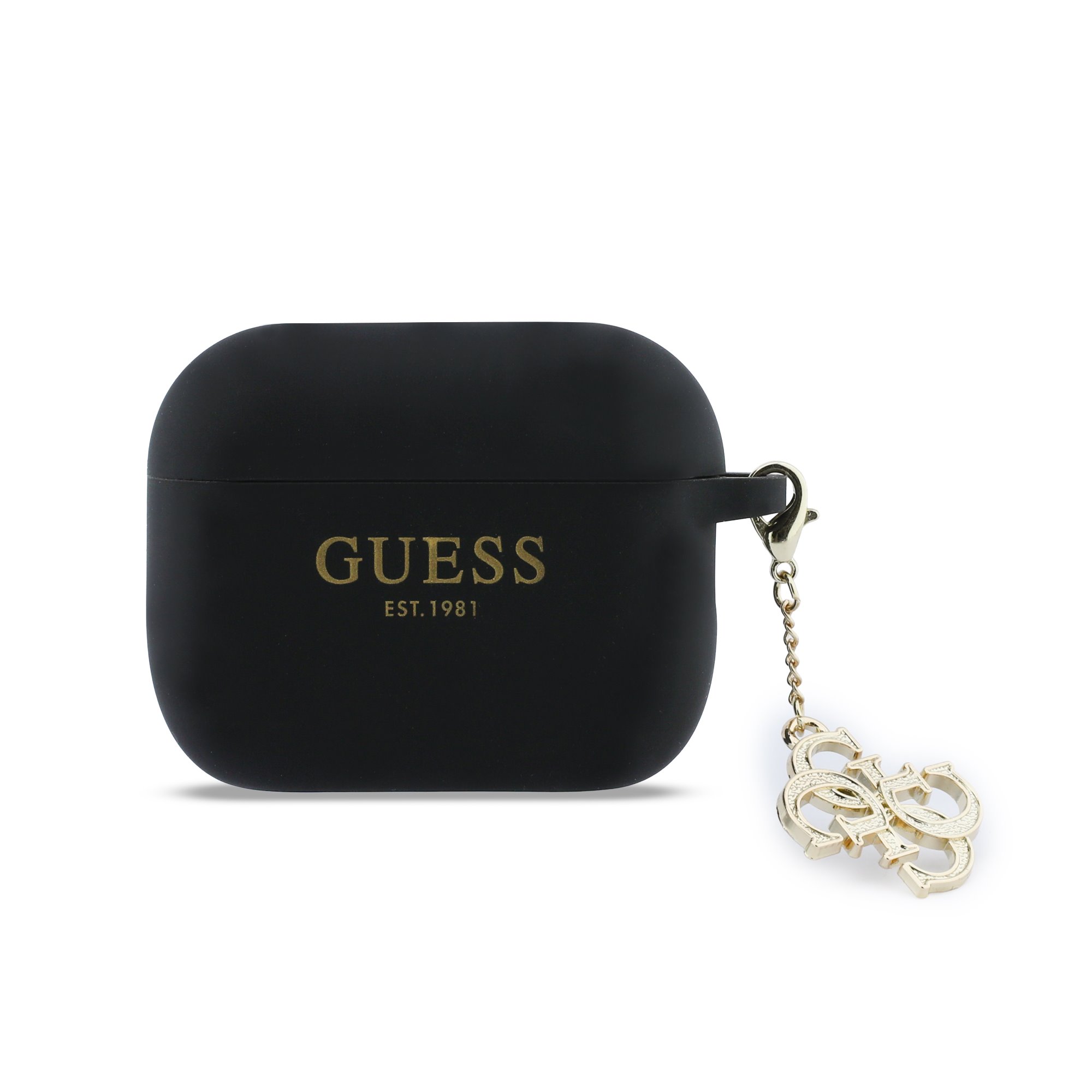 GUESS Калъф Airpods Pro 3, 4G Charm Silicone /черен/ - GUAP3LECG4K