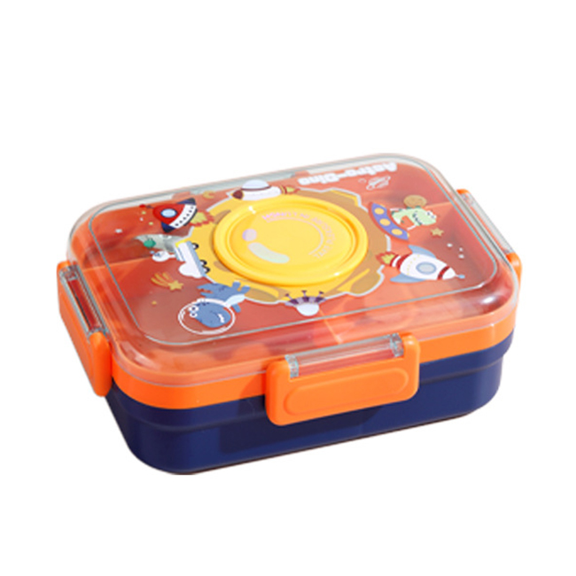 Кутия за храна Lunch box, /оранжев/ - #2681