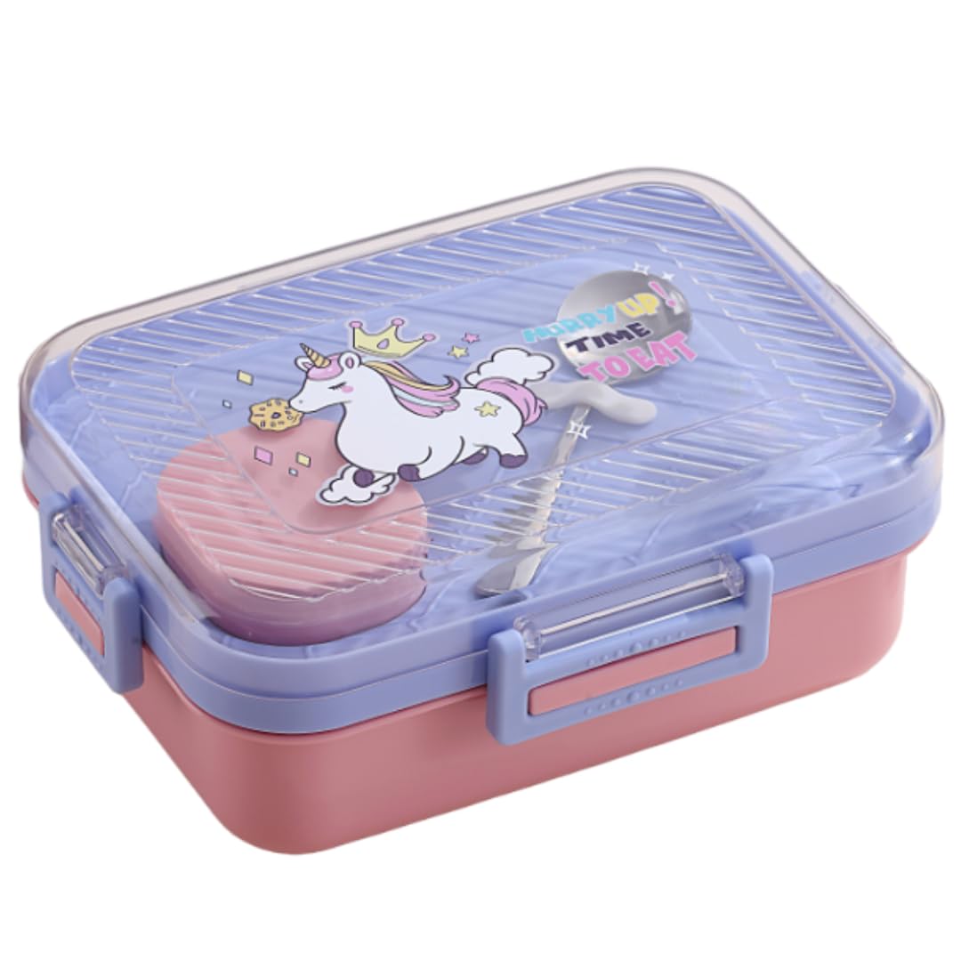 Кутия за храна Lunch box, /лилав-розов/ - #7143