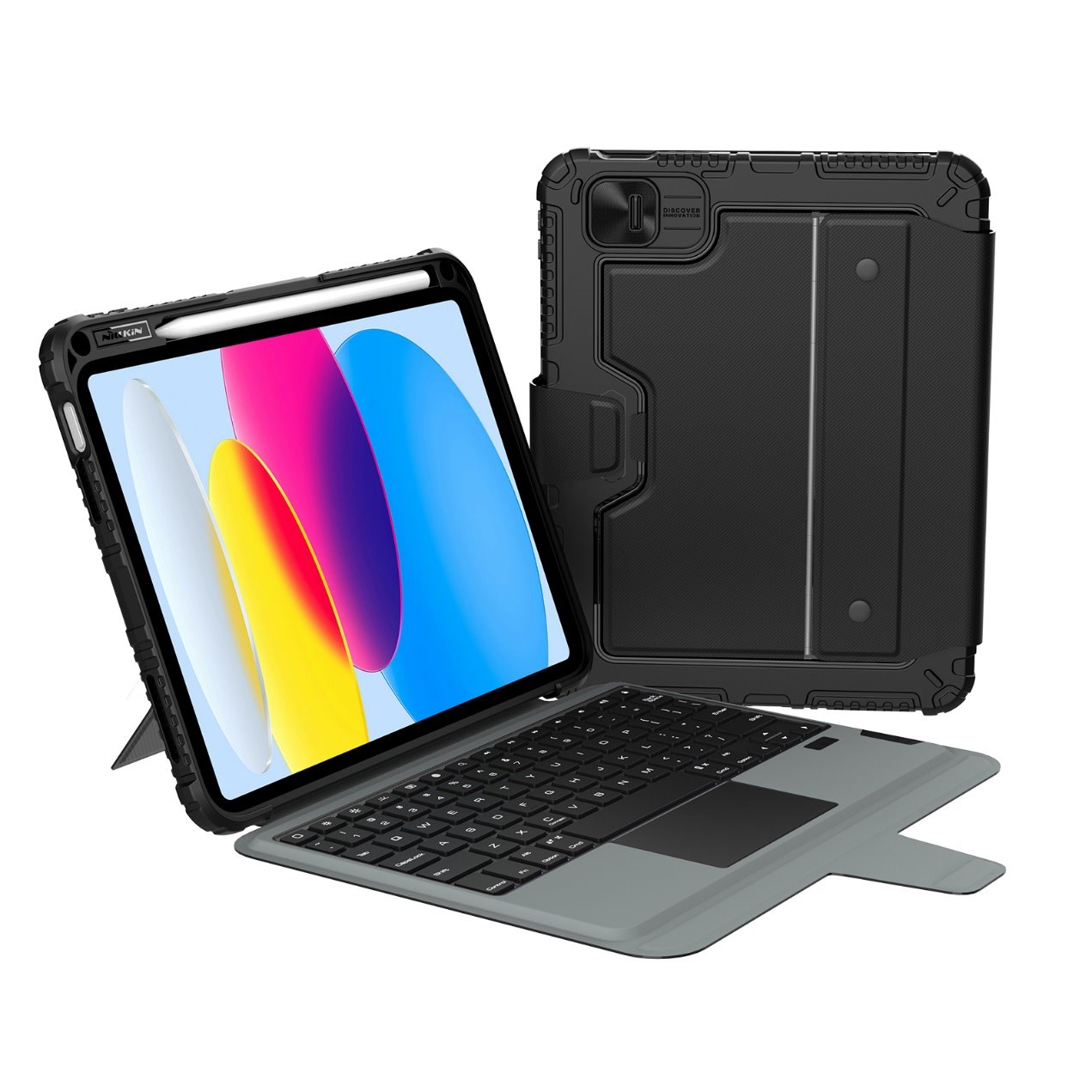 NILLKIN Калъф за Таблет с клавиатура Bumper Combo Keyboard,Backlit version - iPad Pro 10.9 2022/11 2025 /черен/