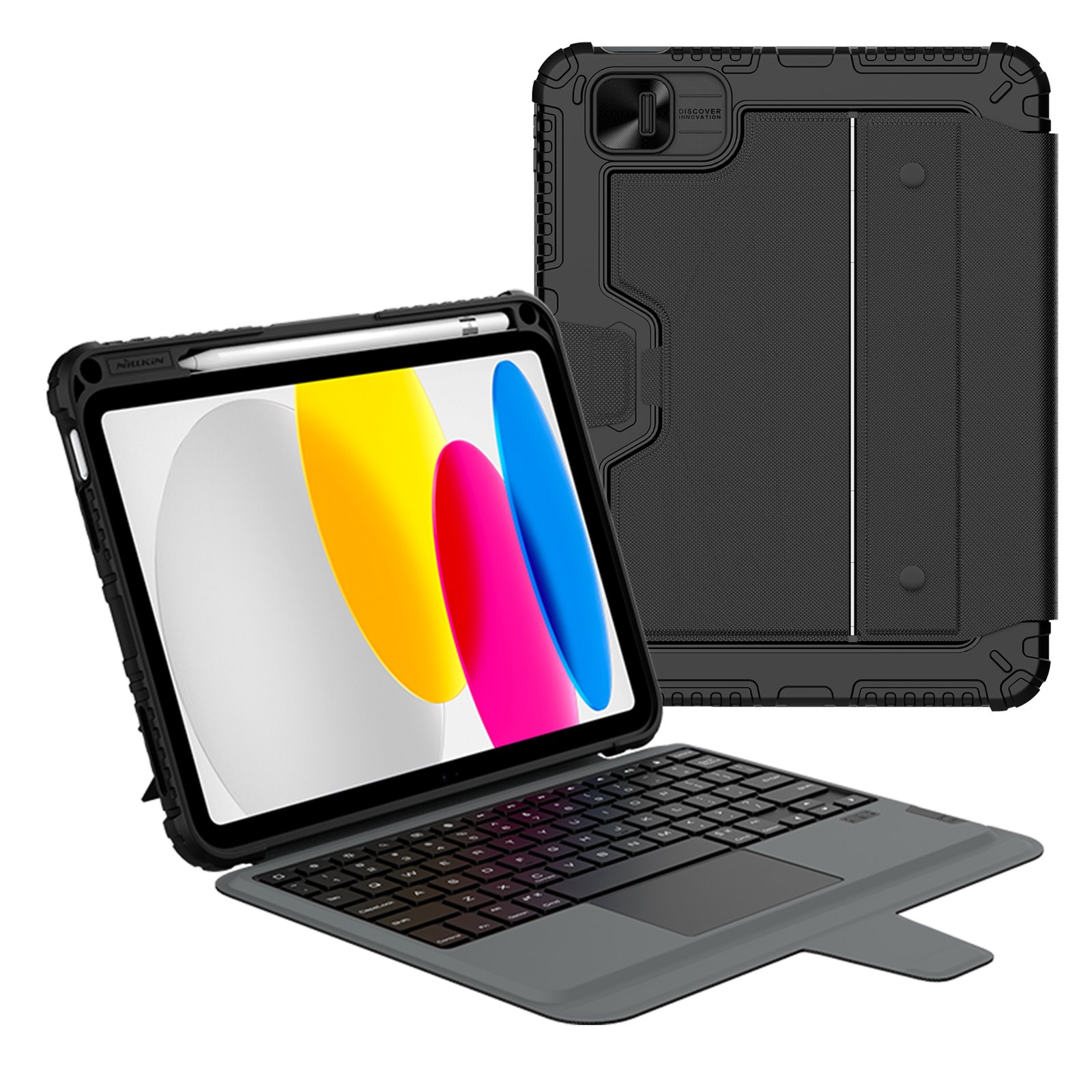 NILLKIN Калъф за Таблет с клавиатура Bumper Combo Keyboard - iPad 10.9 2022/11 2025 /черен/