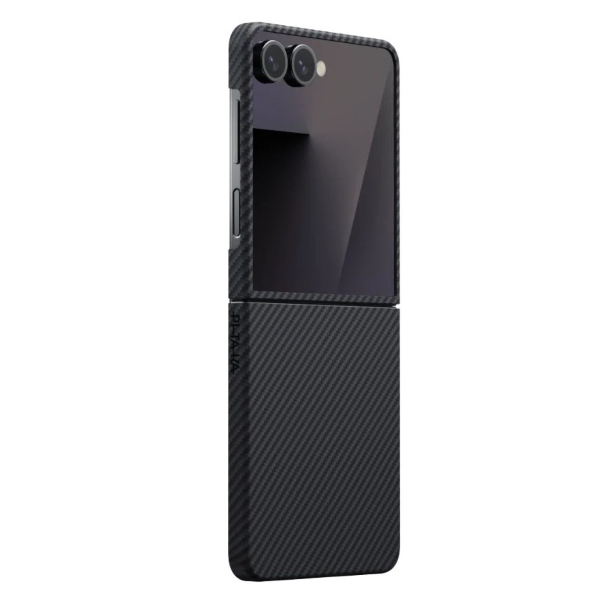 PITAKA Калъф Samsung Z Flip 7, Ultra-Slim MagSafe, black-grey twill - FBFLIP7